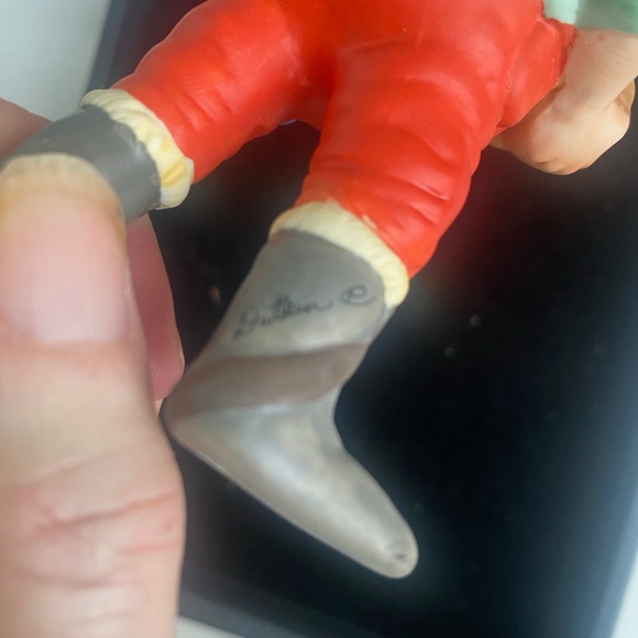 Hallmark Santa Ornament On the Right Track 1986 Signed P. Dutkin no box - Picture 4 of 4